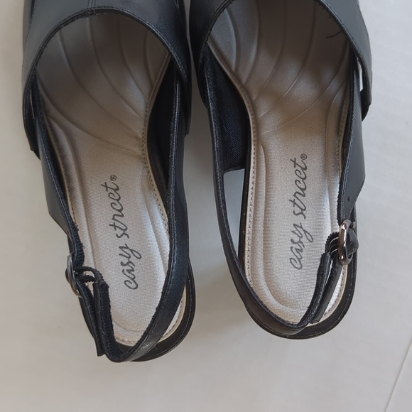 Easy Street Block Heel Formal Dressy Heels 8WW Black - Picture 10 of 16